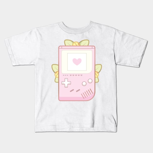 Cute Cozy Pink GameBoy Retro Handheld Console Kids T-Shirt by cSprinkleArt